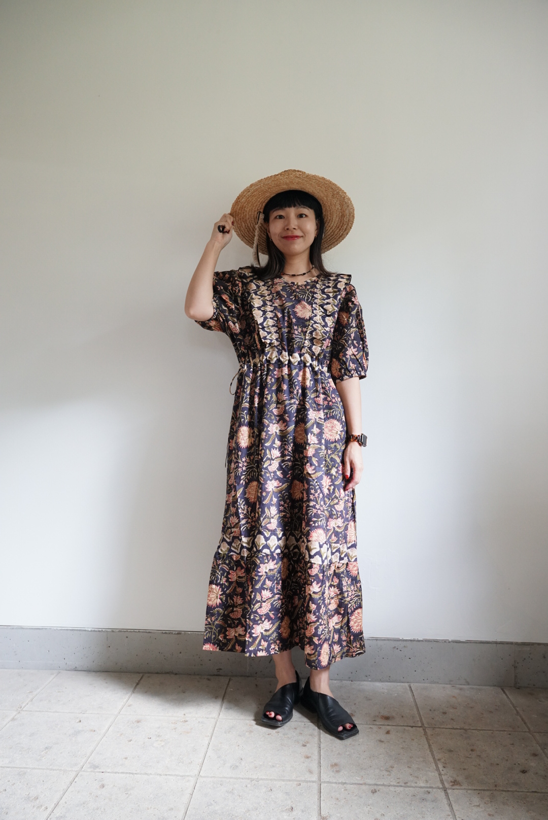navy cinema puff dress - 画像 (5)