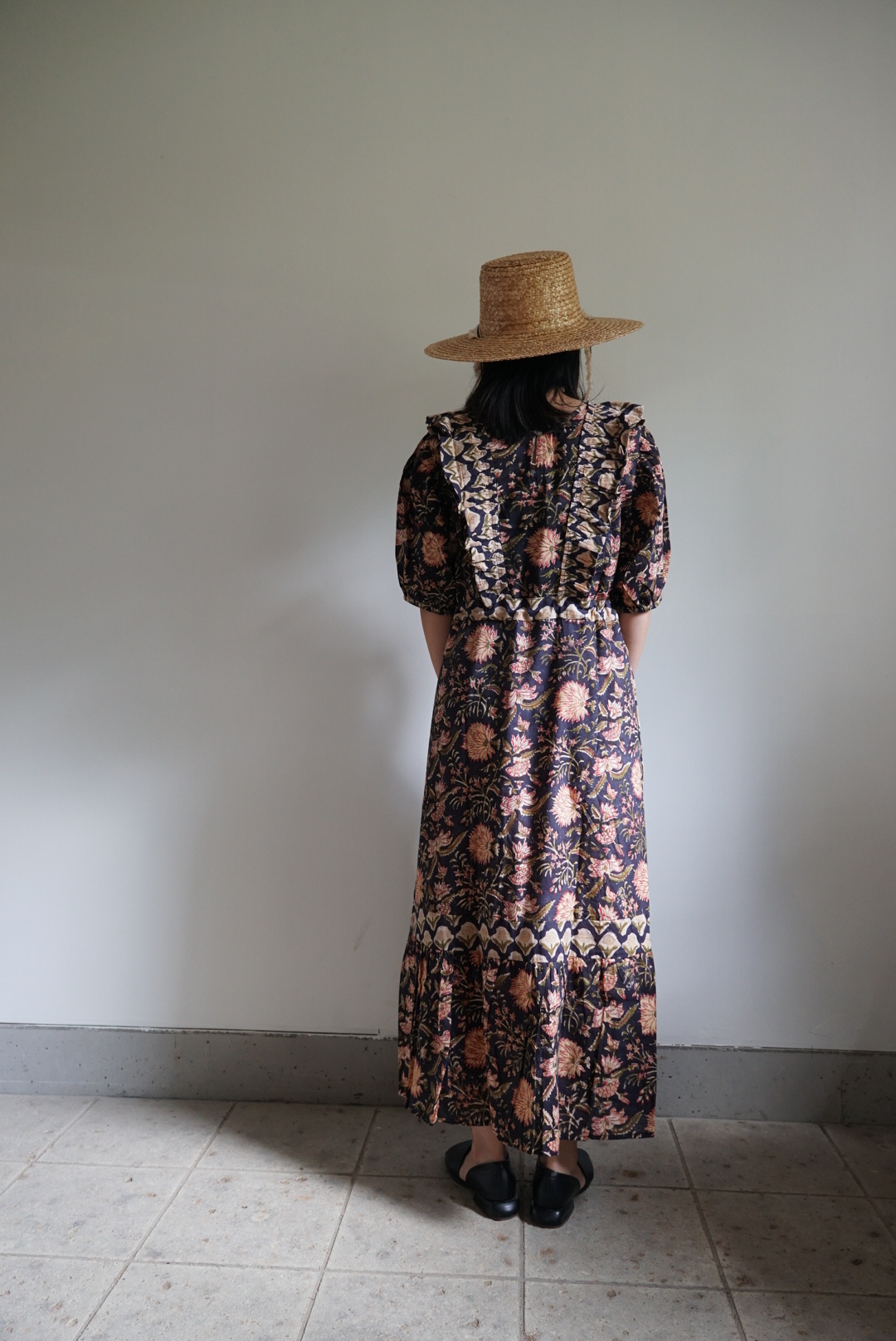 navy cinema puff dress - 画像 (4)