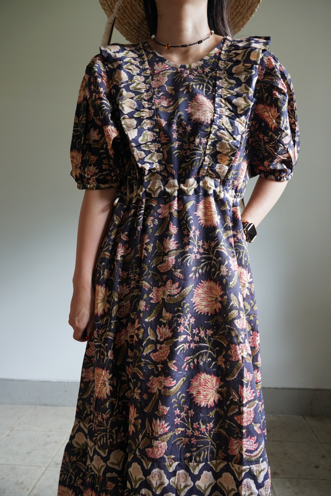 navy cinema puff dress - 画像 (7)